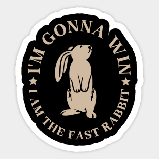 Rabbit - I AM The Fast Sticker